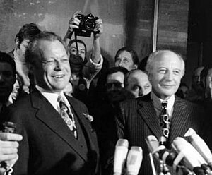 Willy Brandt Wiederwahl zum SPD Bundeskanzler 1972