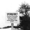 Sperrgebiet-Beschilderung am Cospoth bei Jena 1977