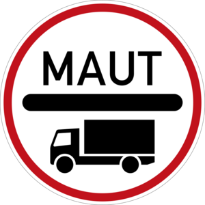  Zeichen 390 – Mautpflicht nach dem Autobahnmautgesetz, StVO 2004