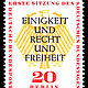 Briefmarke Einigkeit und Recht und Freiheit