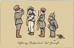 Erster Weltkrieg - Kinder - Uniformen - Krieg spielen