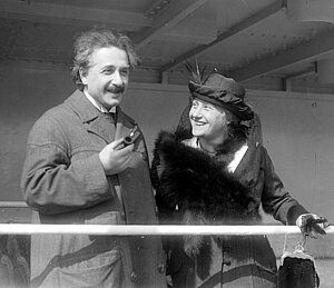 Albert Einstein und Elsa Einstein