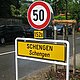 Ortsschild Schengen