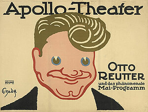 Plakat mit Werbung für Otto Reutter