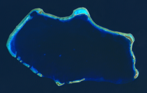 Satellitenfoto Bikini-Atoll