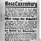 Flugblatt zur Ermordung von Karl Liebknecht und Rosa Luxemburg